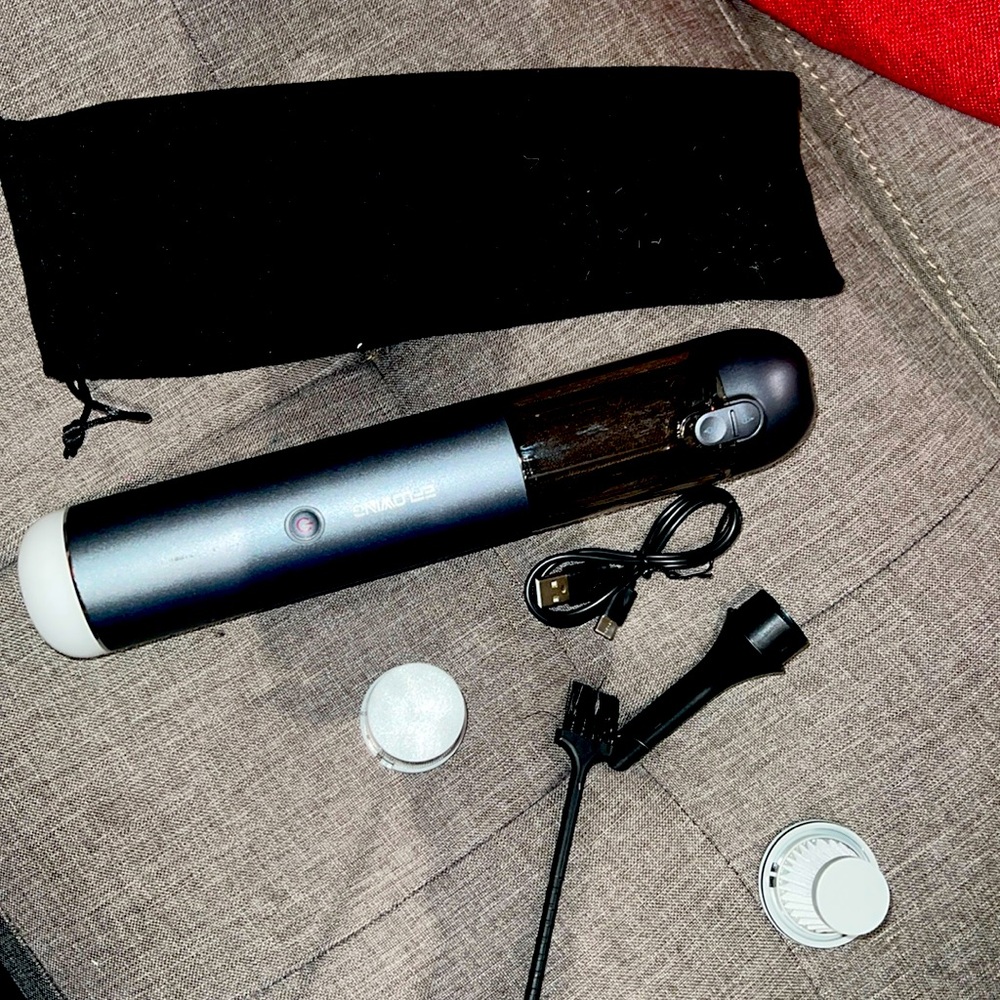 2-in-1 Car Vacuum with Air Duster